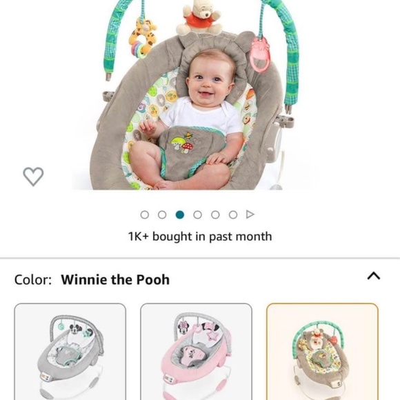 Winnie the Pooh Baby Bouncer - Picture 2 of 6